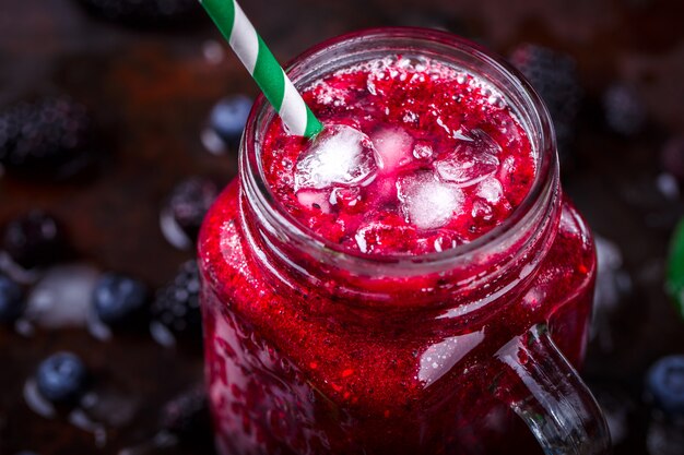 Smoothies.Drink Summer de Mix Berries