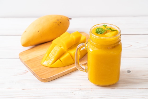 smoothies à la mangue fraîche