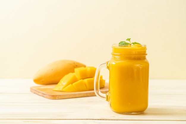 smoothies à la mangue fraîche