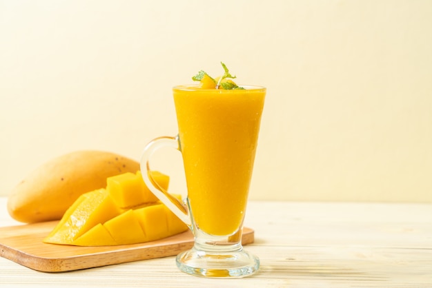 smoothies à la mangue fraîche