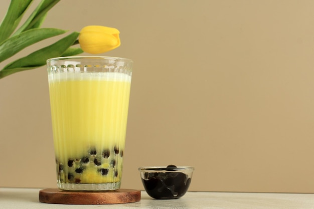 Smoothies à la mangue Ta Boba Drink Thé aux perles de tapioca