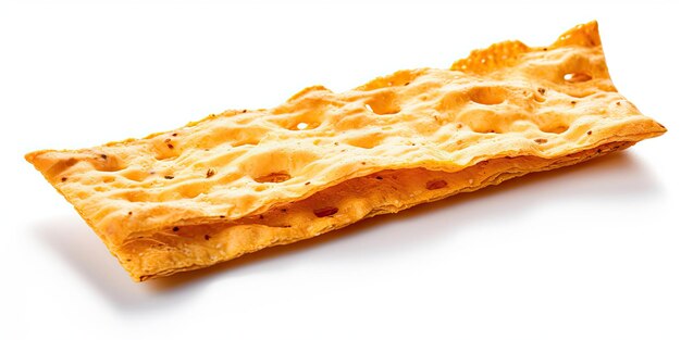 snack cuit au biscuit isolé sur fond blanc