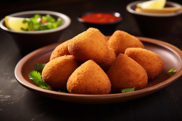 Snack Poulet Coxinha du Brésil Generative Ai