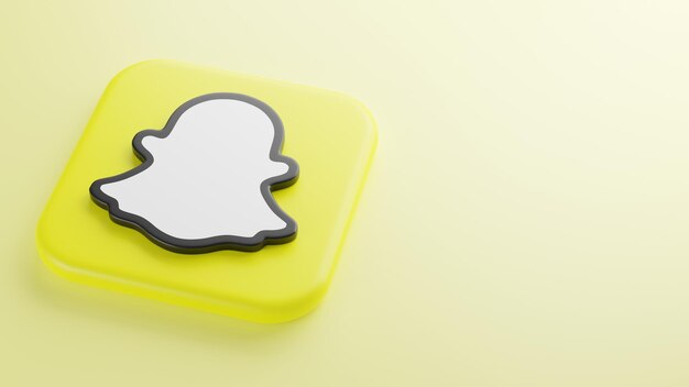 Snapchat fond rendu 3d