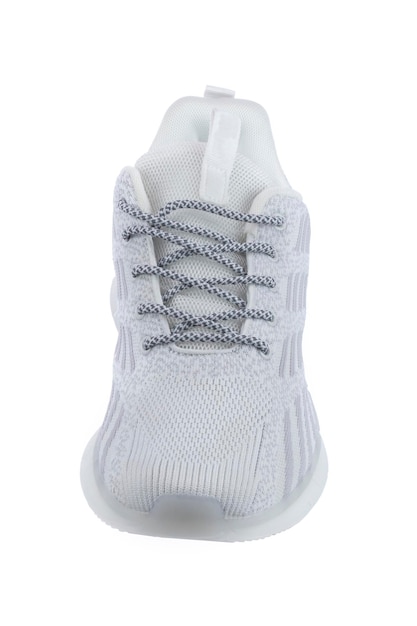 Sneaker One en tissu blanc avec laçage sur fond blanc