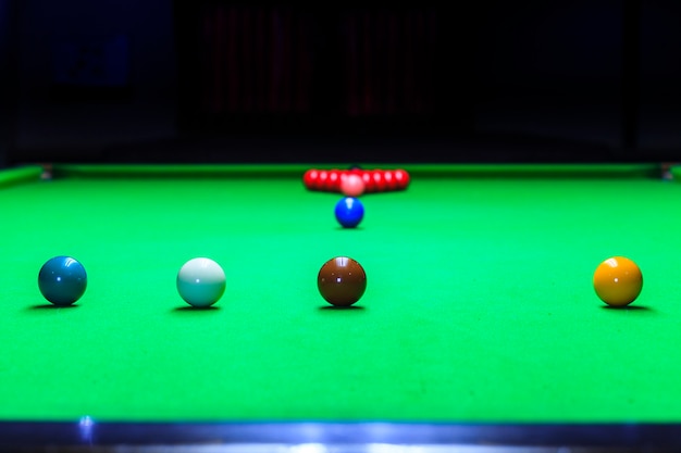 Snooker Ball sur la table de billard