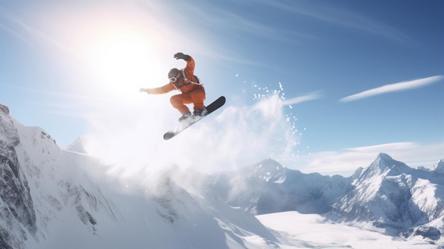 le snowboard et le saut