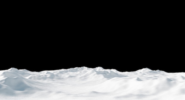 Photo snowdrift isolé sur noir