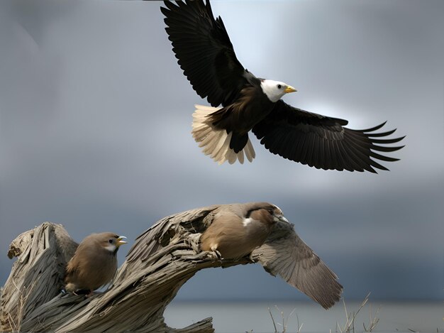 Photo soaring eagle