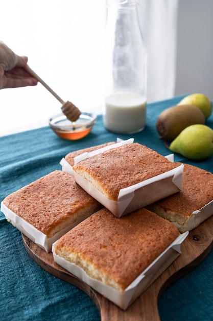 Sobaos pasiegos muffins typiques du nord de l'Espagne