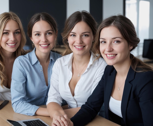 Photo les sœurs de la diversité renforcent l'amitié entre les jeunes femmes de différentes races célébrant l'unité