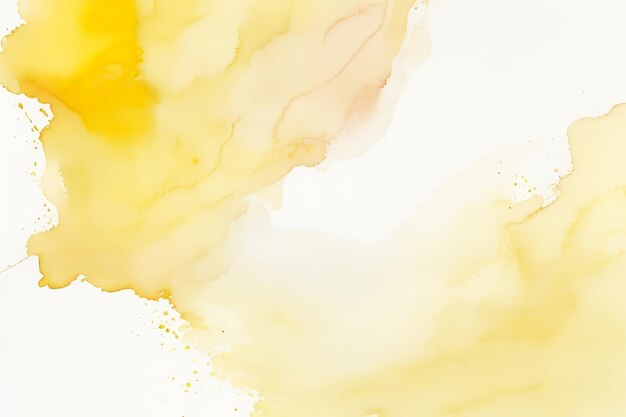 Photo soft yellow watercolor abstract
