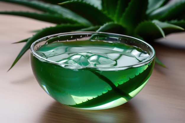 Les soins de beauté naturels par le haut Aloe Vera Gel Bowl