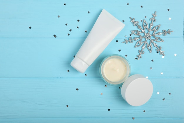 Soins d'hiver cosmétiques soins de la peau hydratation de la peau