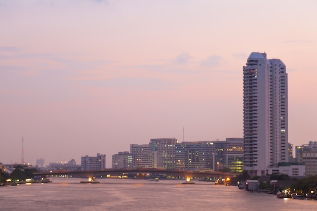 Soirée de la ville de Bangkok