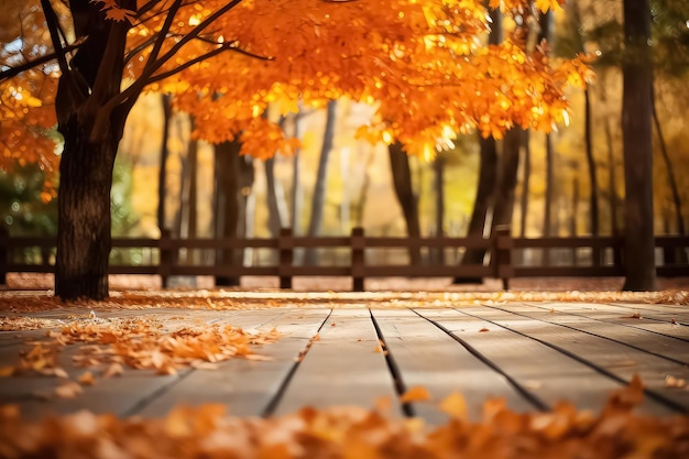 Le sol d'automne dans la forêt dorée