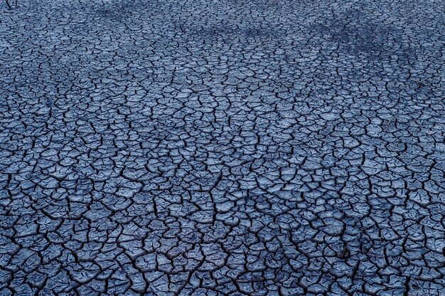 Sol brisé dans l'environnement de la pampa Patagonie Argentine