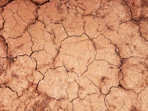 Le sol a des fissures dans la vue de dessus pour l'arrière-plan