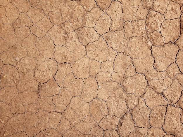 Le sol a des fissures dans la vue de dessus pour l'arrière-plan