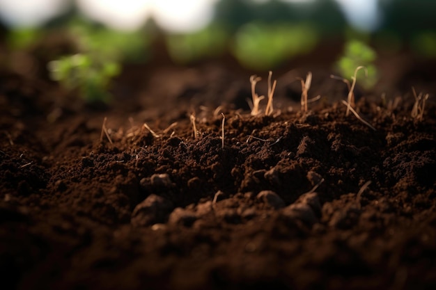 Photo un sol propre pour le jardinage est un élément vital pour la vie sur terre.