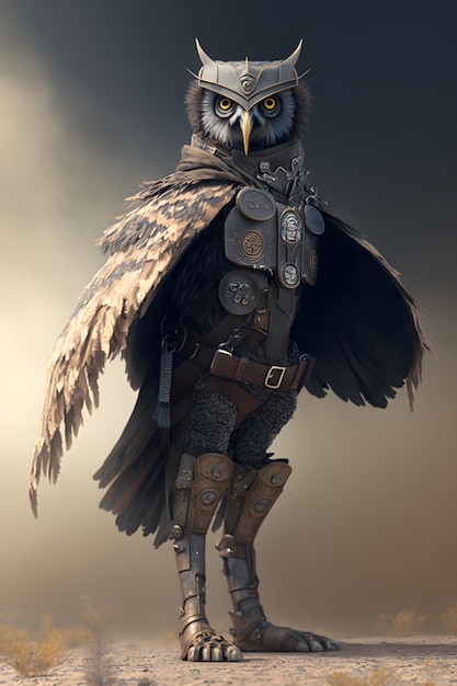 soldat hibou réaliste