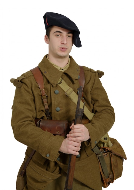 Soldat d'infanterie de montagne française pendant la Seconde Guerre mondiale