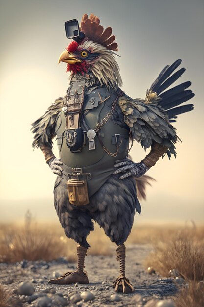 soldat de poulet réaliste