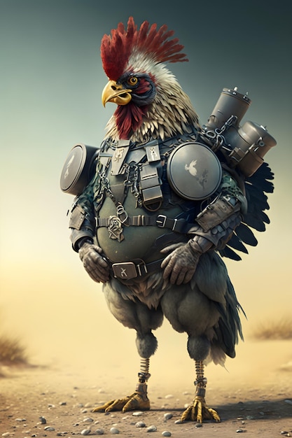 soldat de poulet réaliste