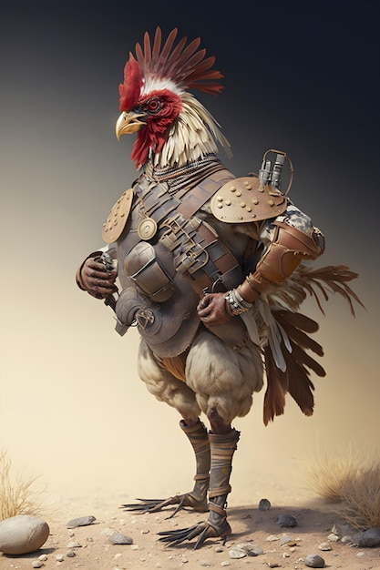 soldat de poulet réaliste