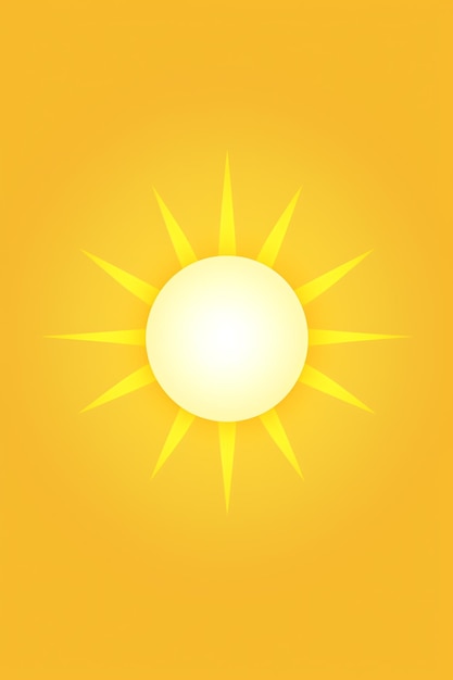 un soleil brillant avec des rayons