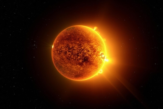 Soleil dans l'espace Générer Ai