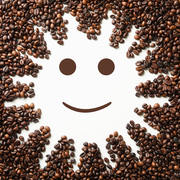 Soleil en grains de café