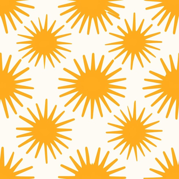 Soleil jaune sur fond blanc.