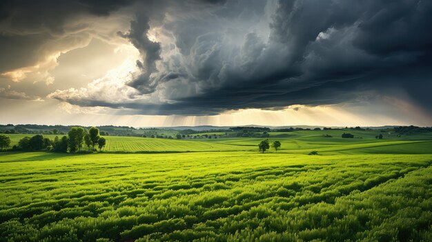 Le soleil de la pluie verte