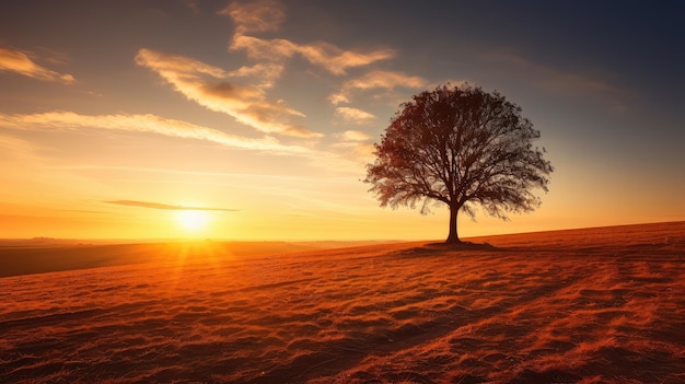 Le soleil radieux et brillant