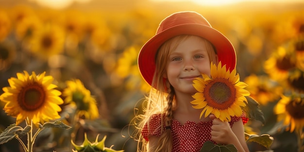 Le soleil et les tournesols, les filles, un moment de joie