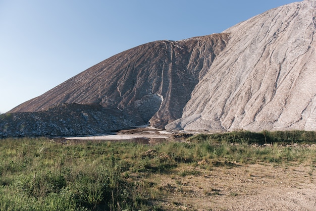 Soligorsk, Biélorussie, mine de sel de potasse, extraction de sel, montagnes de sel