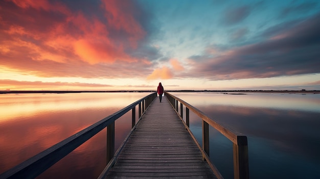 Solitude insolite sur la jetée