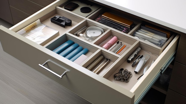 Solutions d'organisation des tiroirs de bureau