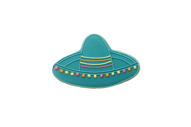 Sombrero mexicain de PNG isolé sur un fond blanc