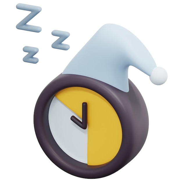 sommeil illustration d'icône de rendu 3d