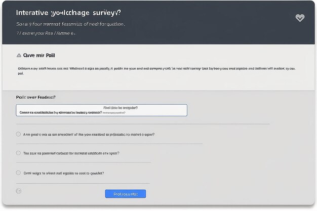 sondage ou enquête interactif