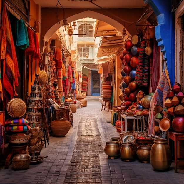 Souk de Marrakech vibrant et enchanteur