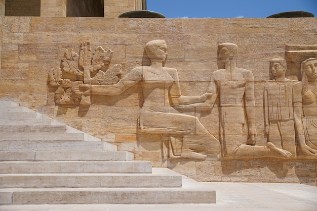 Soulagement dans le mausolée d'Anitkabir de Mustafa Kemal Atatürk à Ankara Turkiye