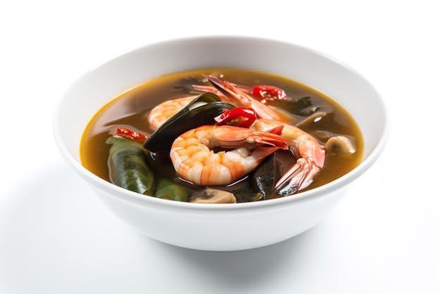Soupe aigre Sinigang des Philippines généralement faite avec de la viande de tamarin ou des fruits de mer IA générative