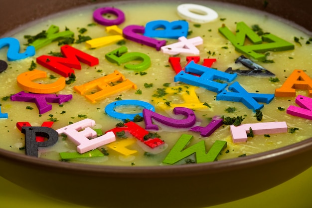 Soupe à l'alphabet