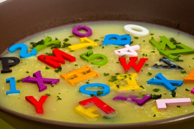 Soupe à l&#39;alphabet