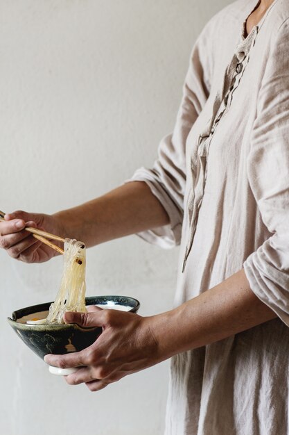 Soupe asiatique aux nouilles