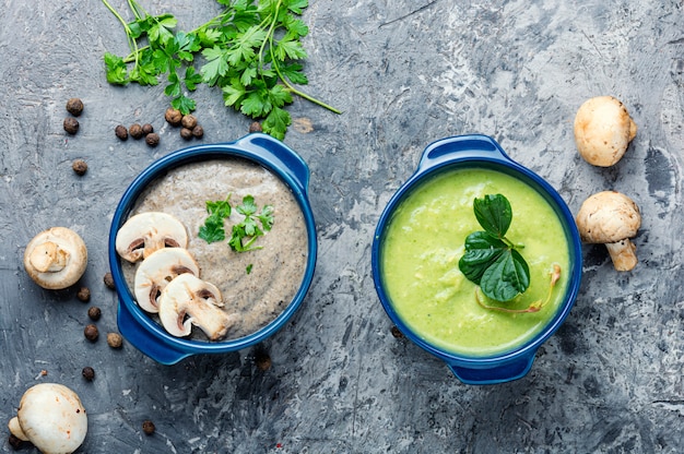 Soupe aux Champignons crémeuse