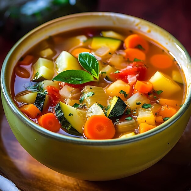 Soupe aux légumes saine et réconfortante FarmtoTable Bliss